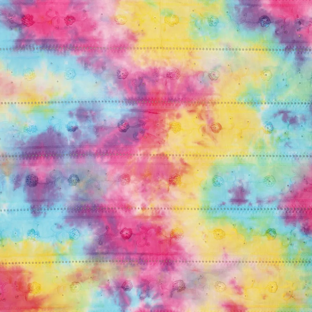 22604 Della Tie Dye Embroidery  22604 Della Tie Dye Embroidery