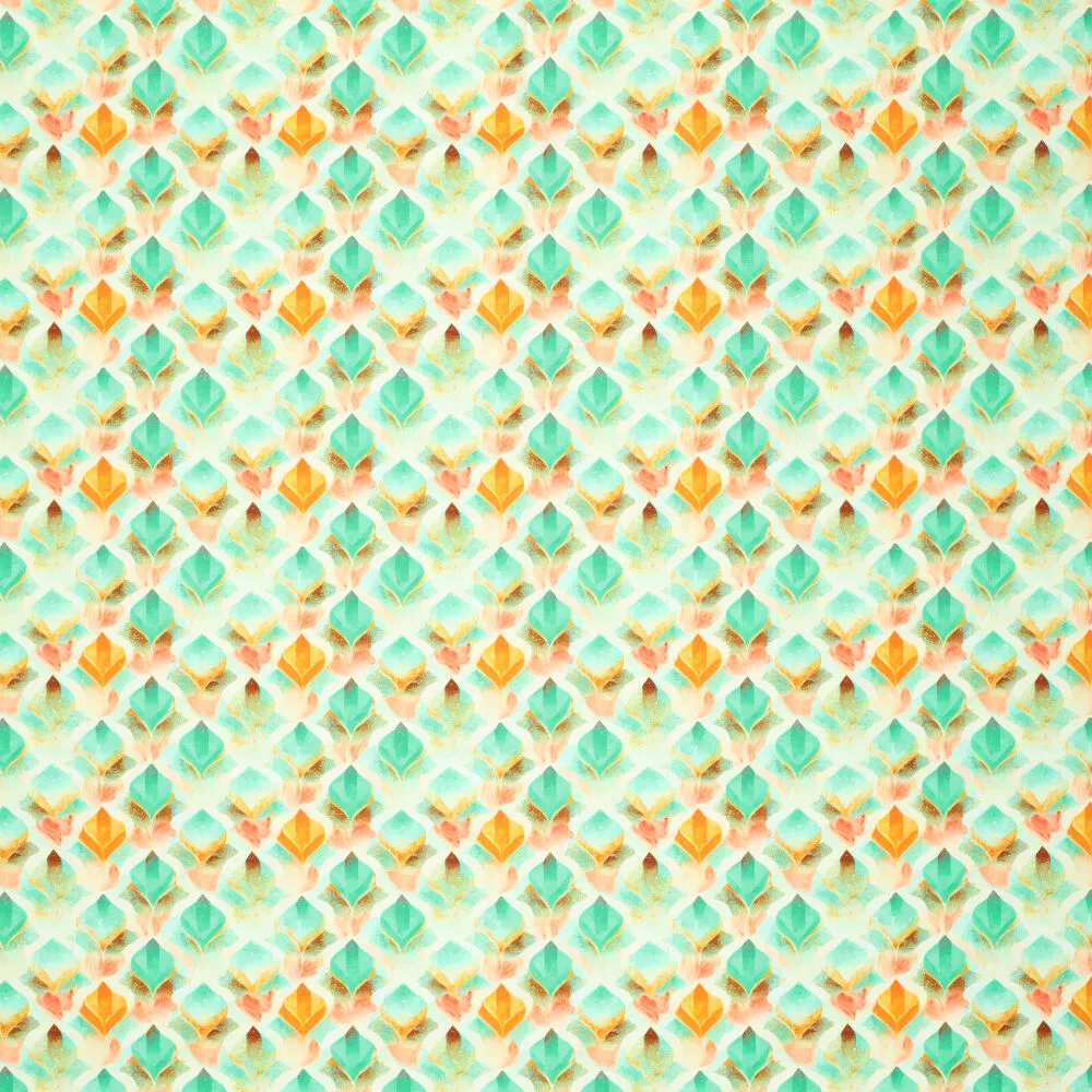 20766 Cotton Satin Watercolour Tulips 20766 Cotton Satin Watercolour Tulips