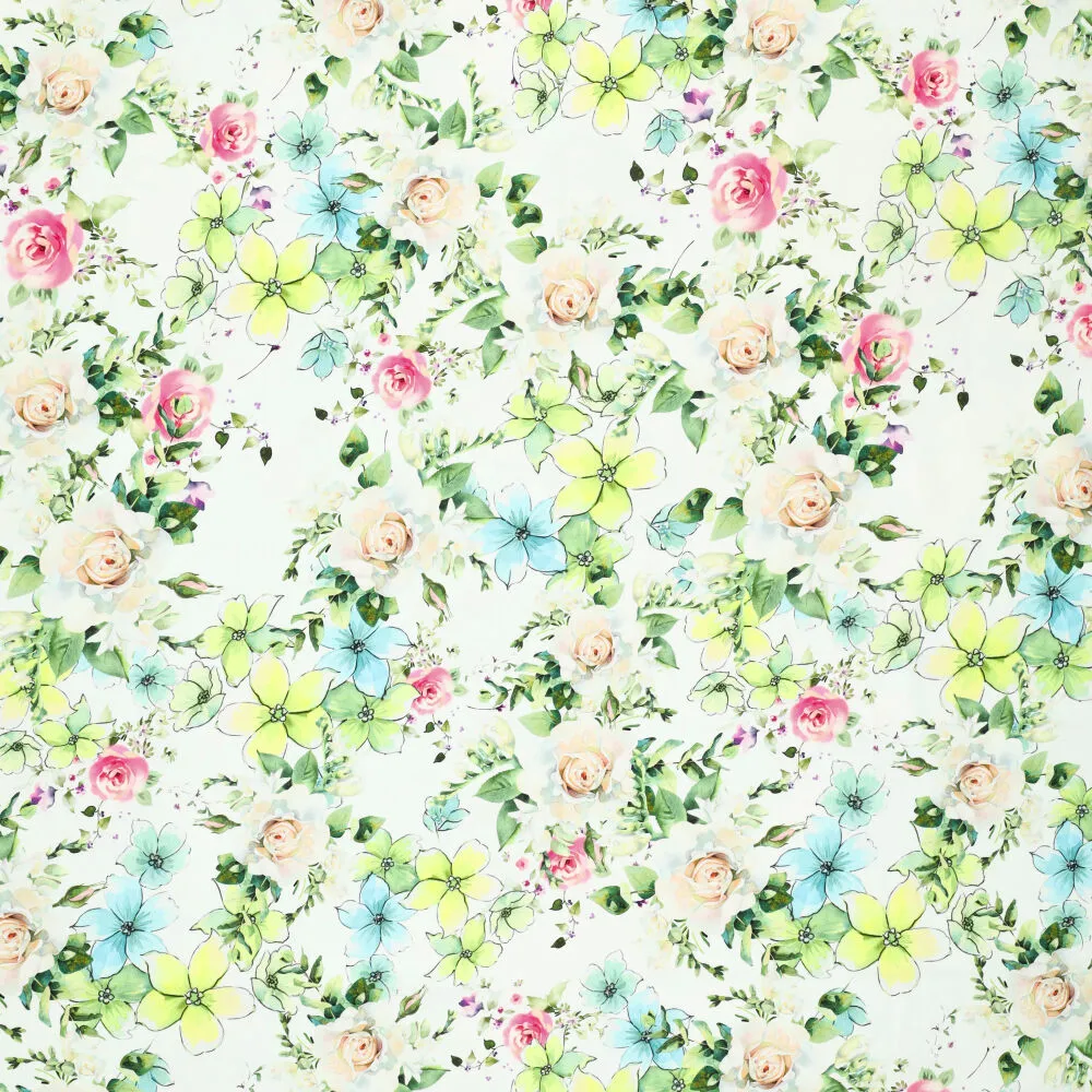20935 Cotton Satin Flower Field 20935 Cotton Satin Flower Field