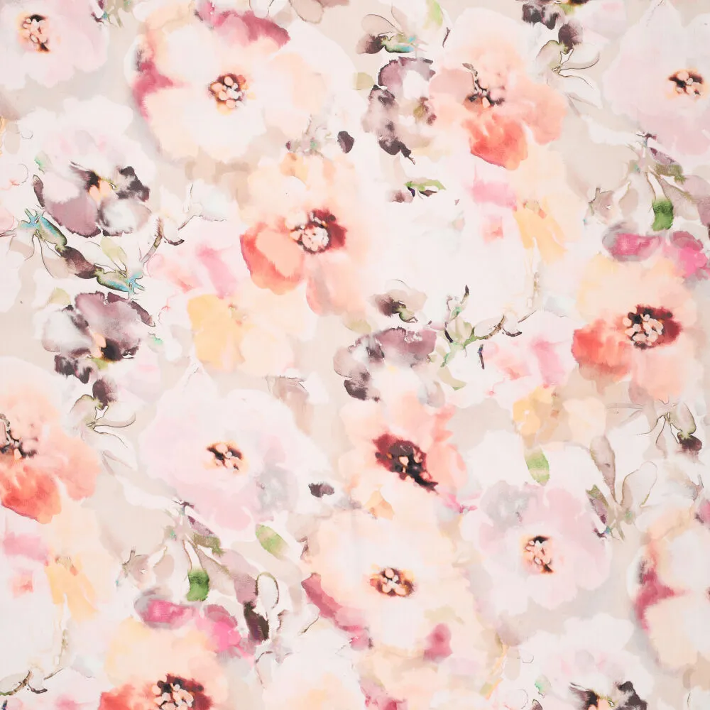 21142 Viscose Twill Blury Florals 