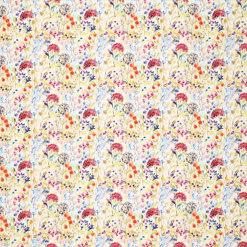 20992 Cotton Satin Wild Flowers