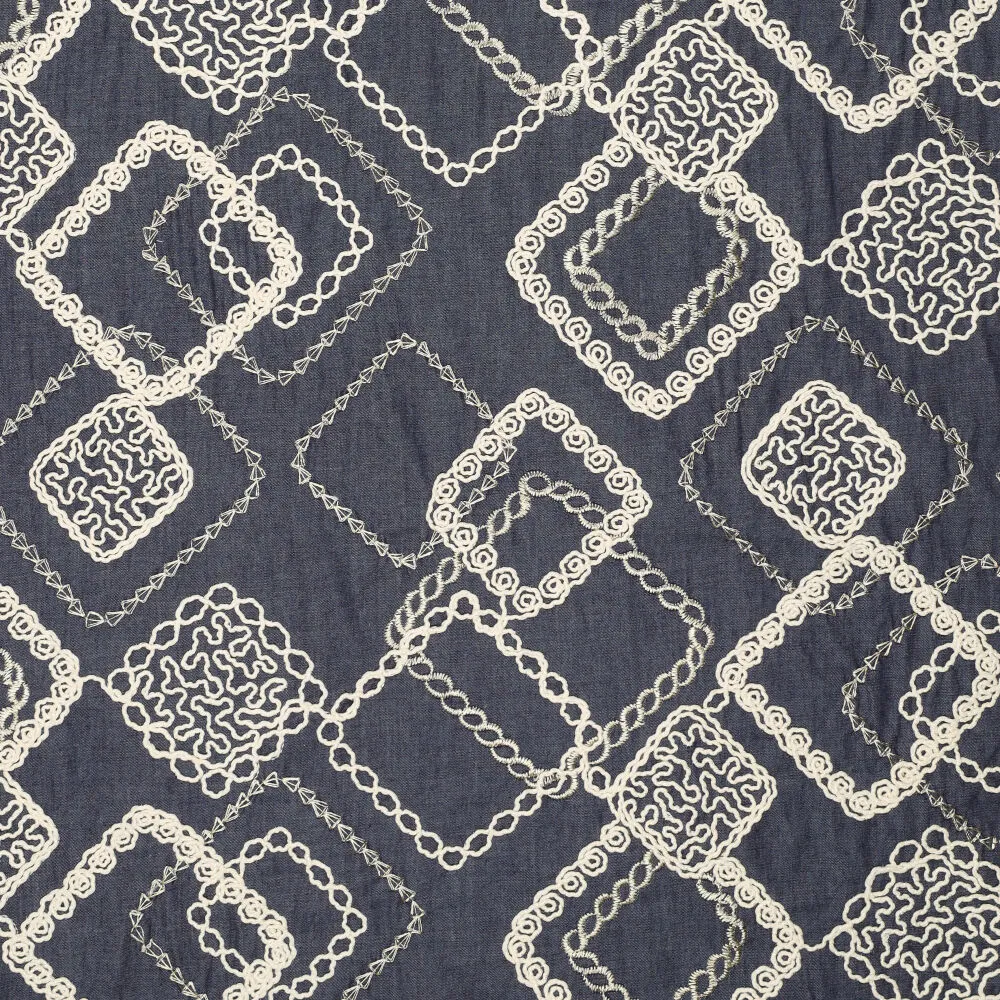 21927 Square Embroidery Denim 21927 Square Embroidery Denim