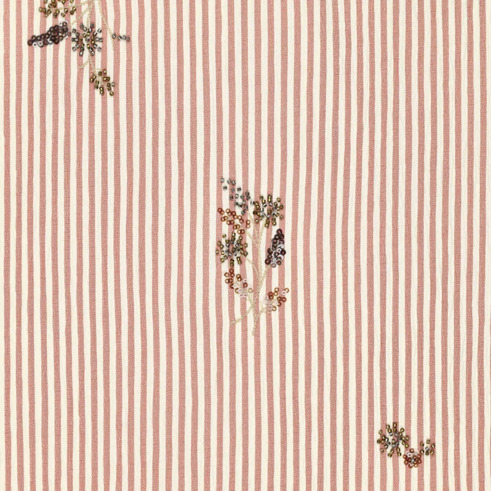 22678 Crinkle Celine Stripe Embroidery