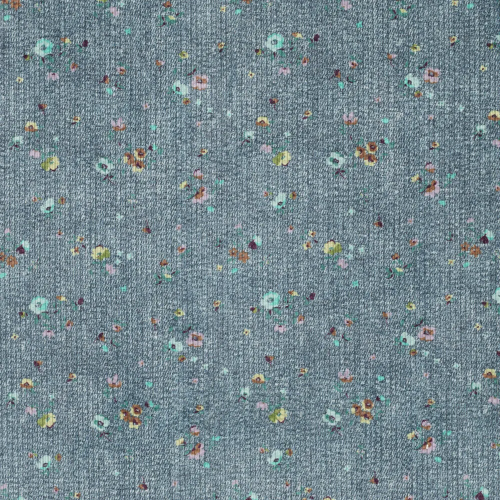 23094 Bubble Denim Flower