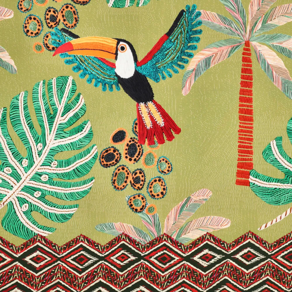 23518 Viscose Twill Tucan Island 