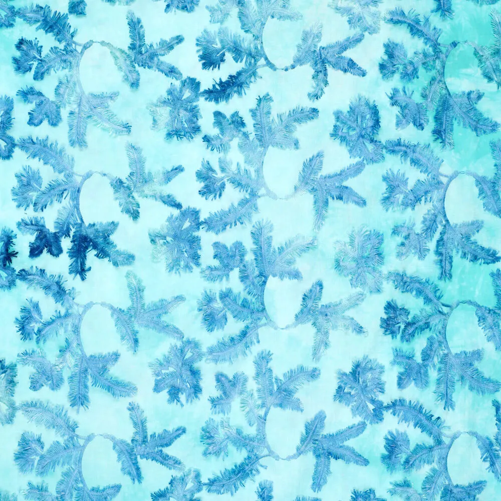 22913 Tie Dye Palmy Embroidery