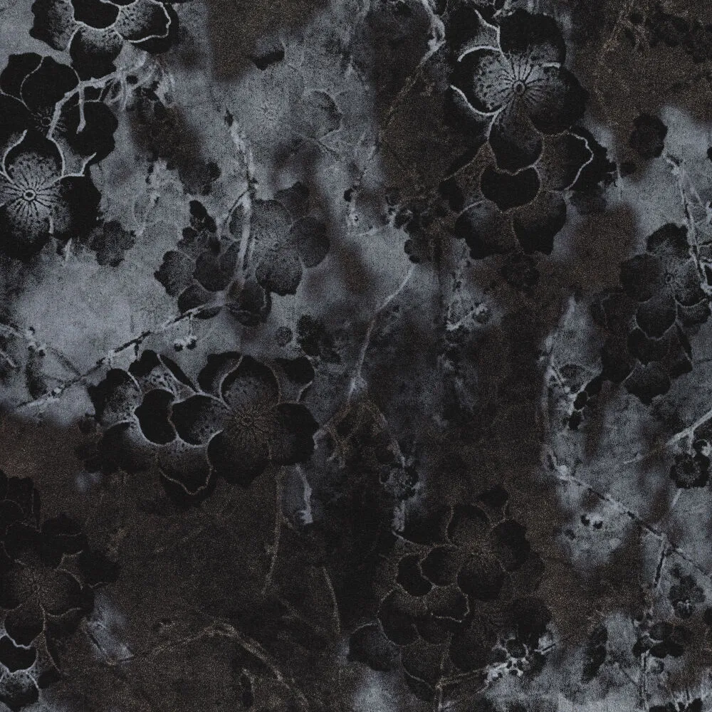 22409 Velvet Satin Foil Flora
