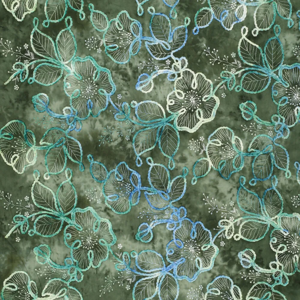 22774 Chenille Tie Dye Cotton Ela