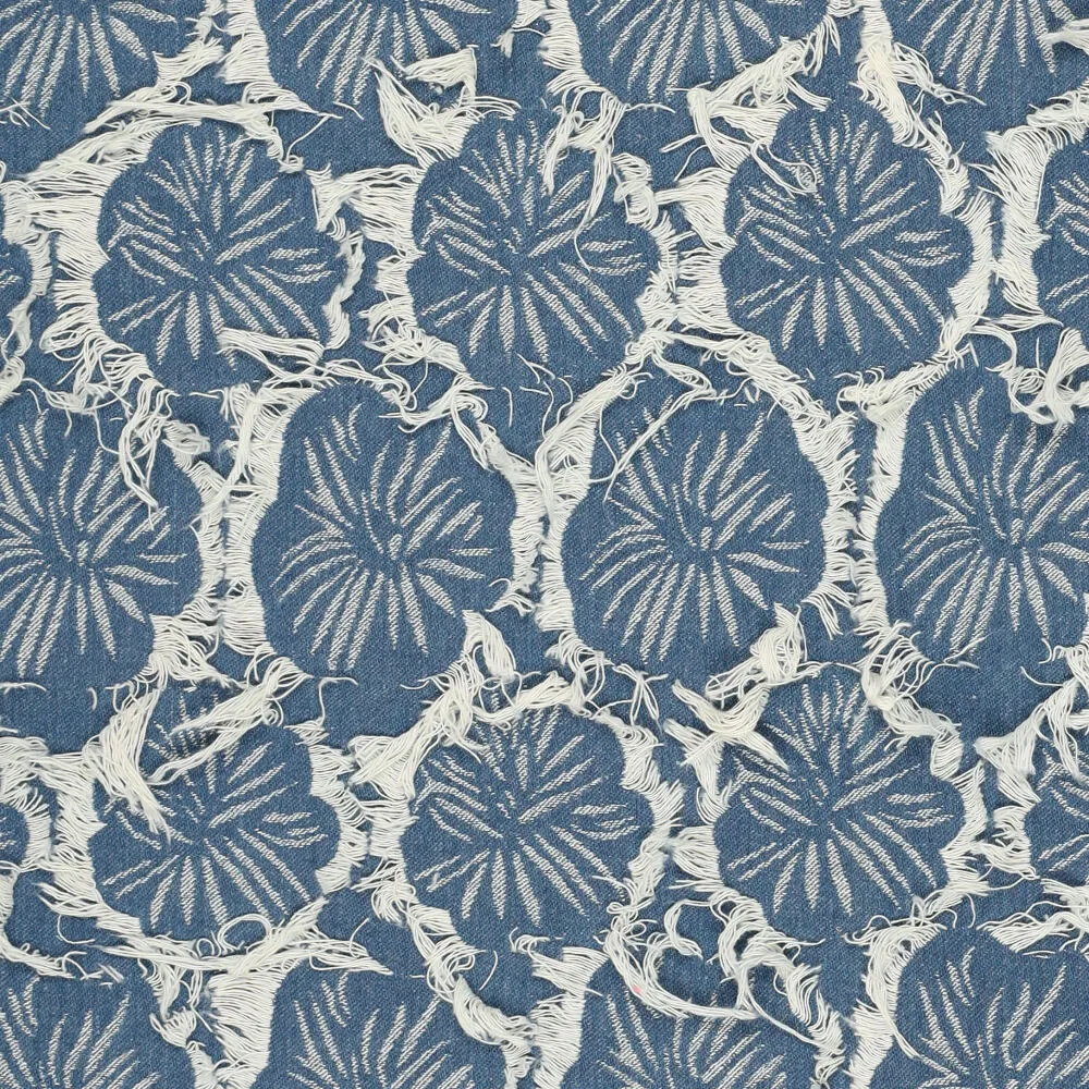 22655 Ruffia Denim Flowers