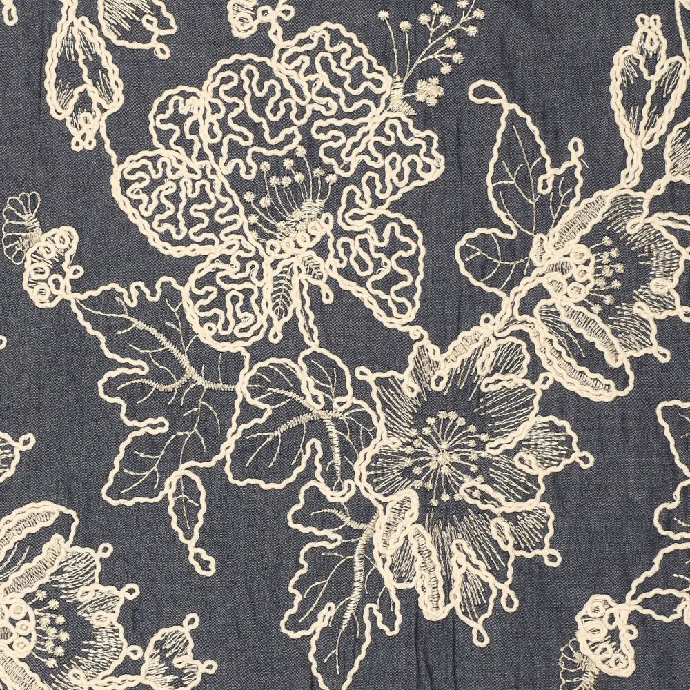 21926 Flora Embroidery Denim 21926 Flora Embroidery Denim