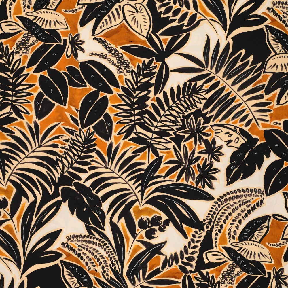 20854 Digi Leaf Motifs Poplin Stretch