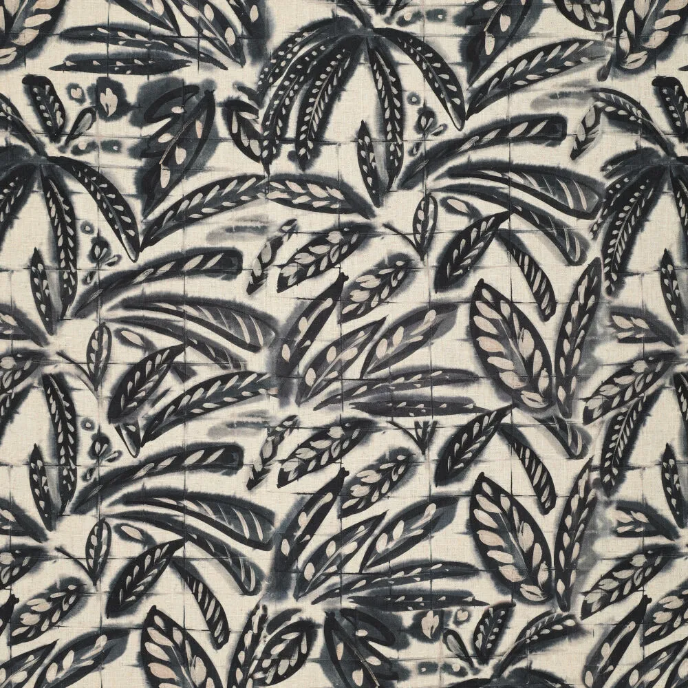 22519 Digi Bali Trees Linen Slub 22519 Digi Bali Trees Linen Slub