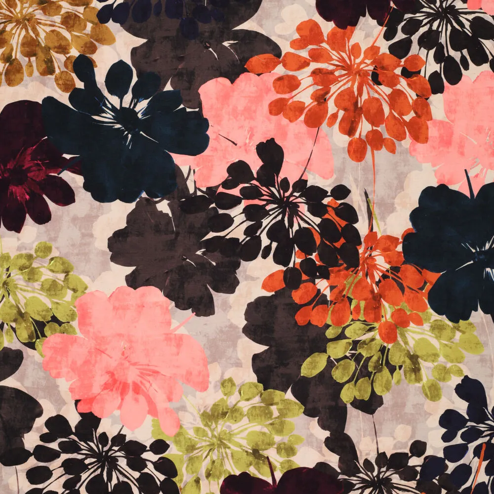 23004 Colorful Botanic Viscose Spandex