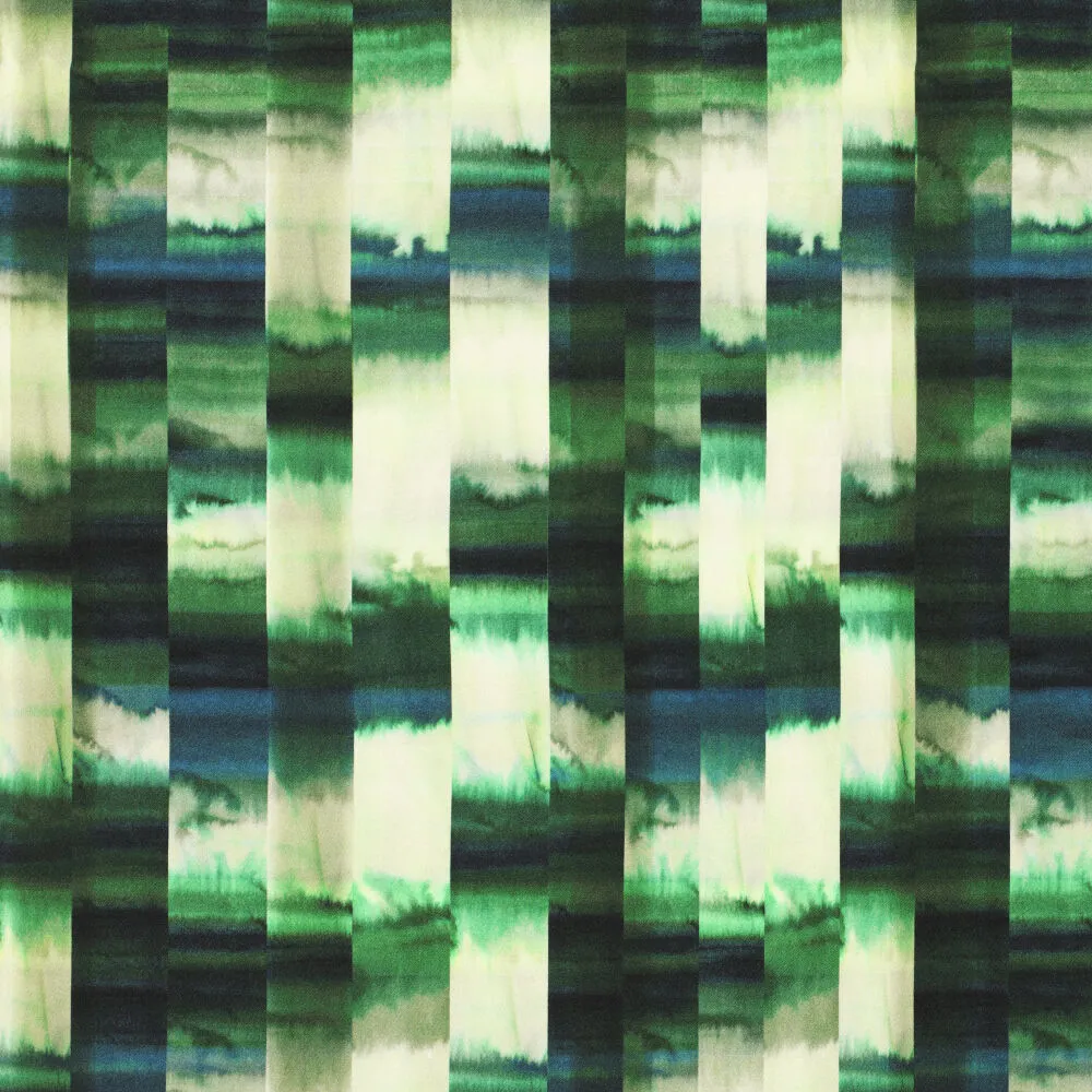 23016 Fluid Plaid Pattern Viscose Satin 