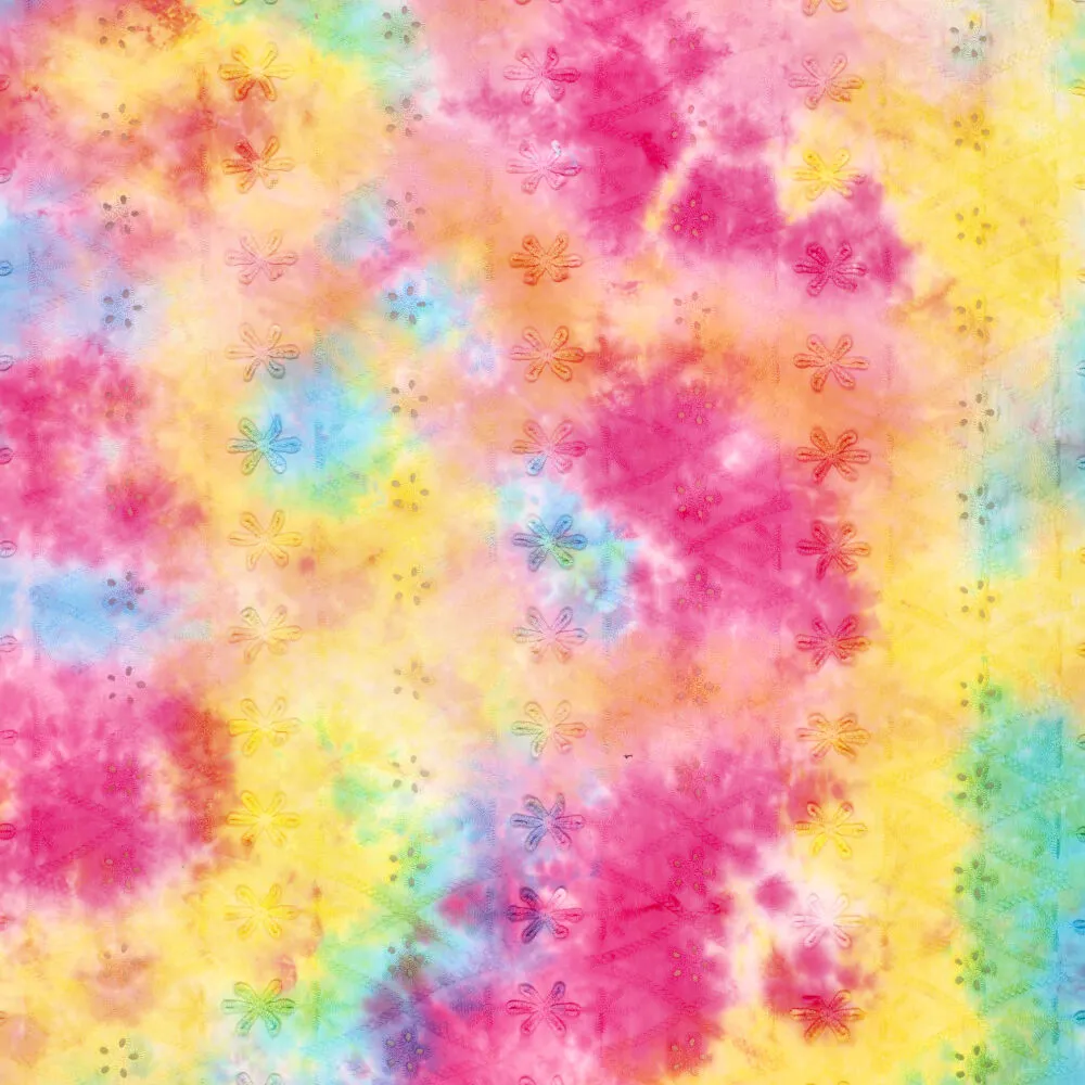 22604 Della Tie Dye Embroidery  22604 Della Tie Dye Embroidery