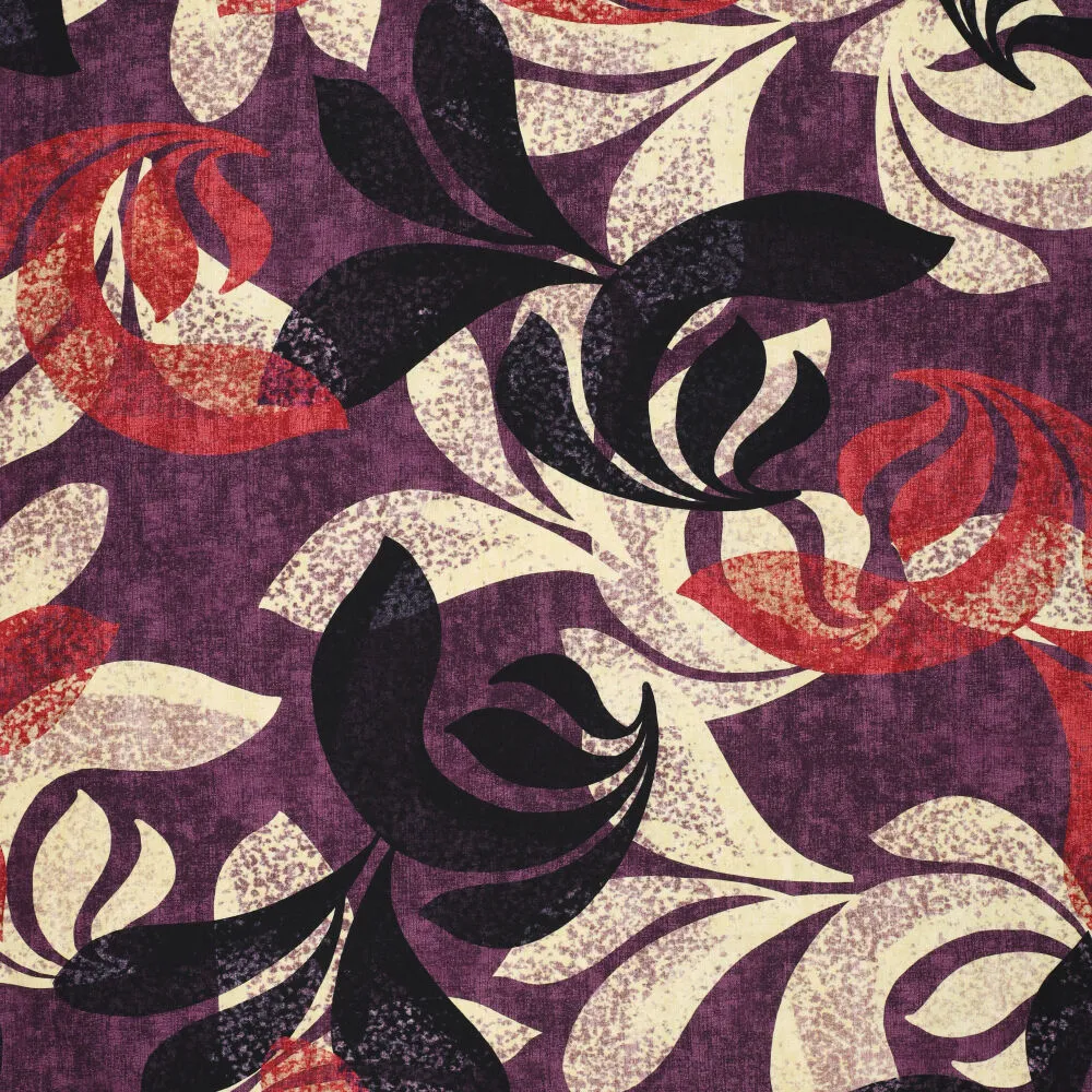 23010 Dotted Leaves XL Twill Stretch 