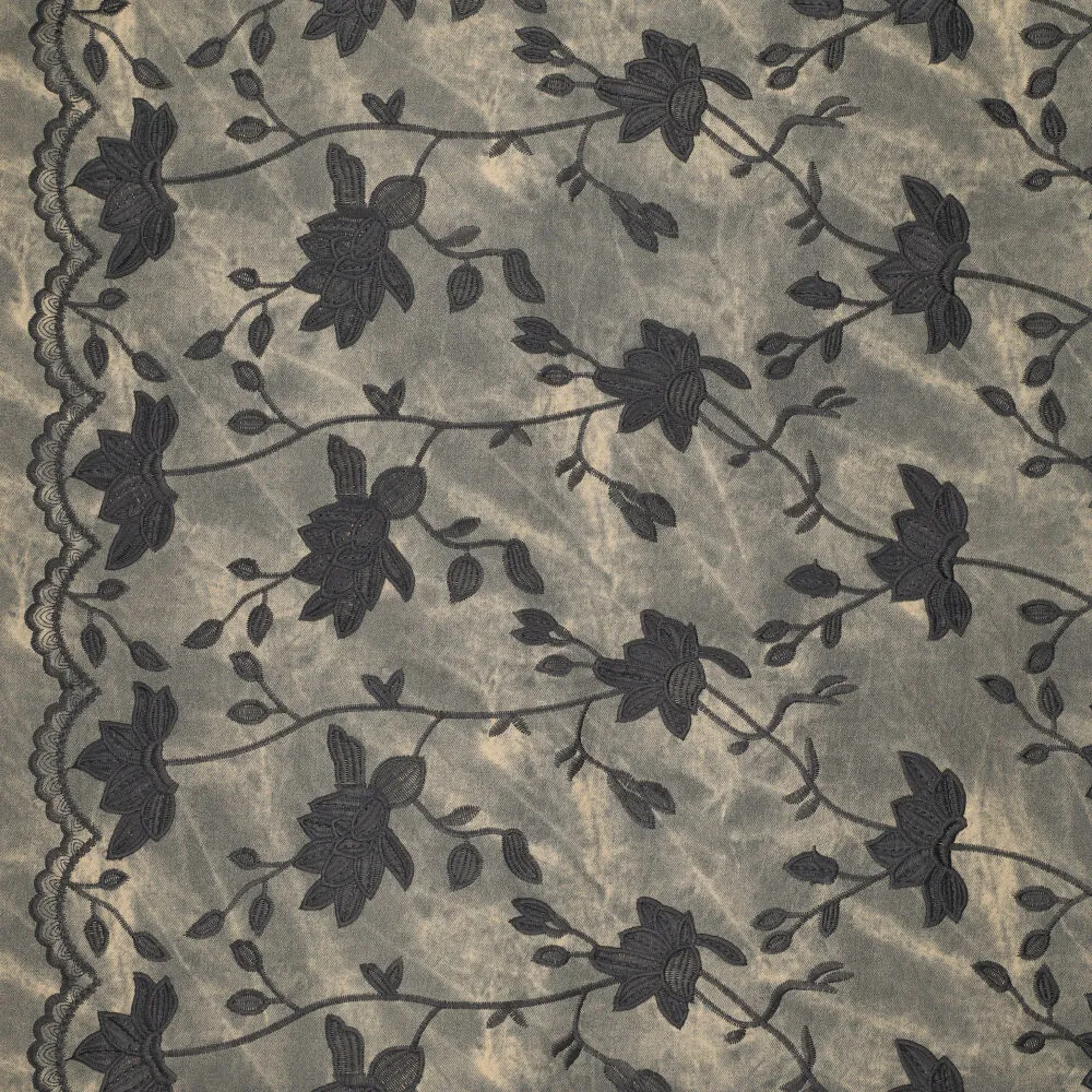 23065 Bora Bora Waxed Denim Embroidery