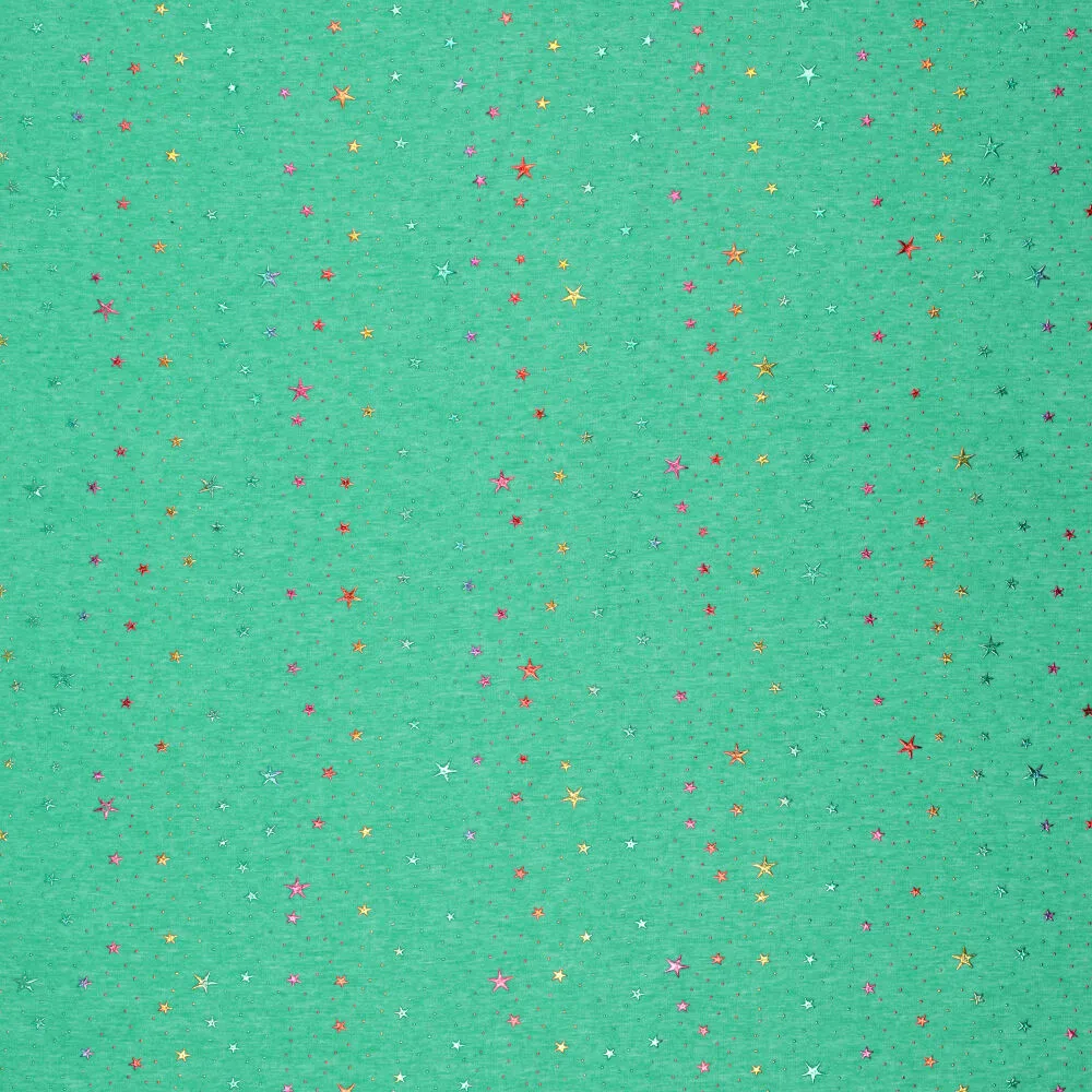 18490 Star Drops Foil Melange Jogging