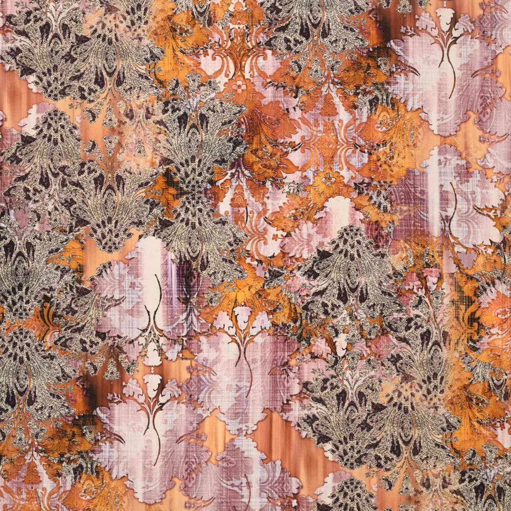 20140 Layered Ornaments Poplin Stretch