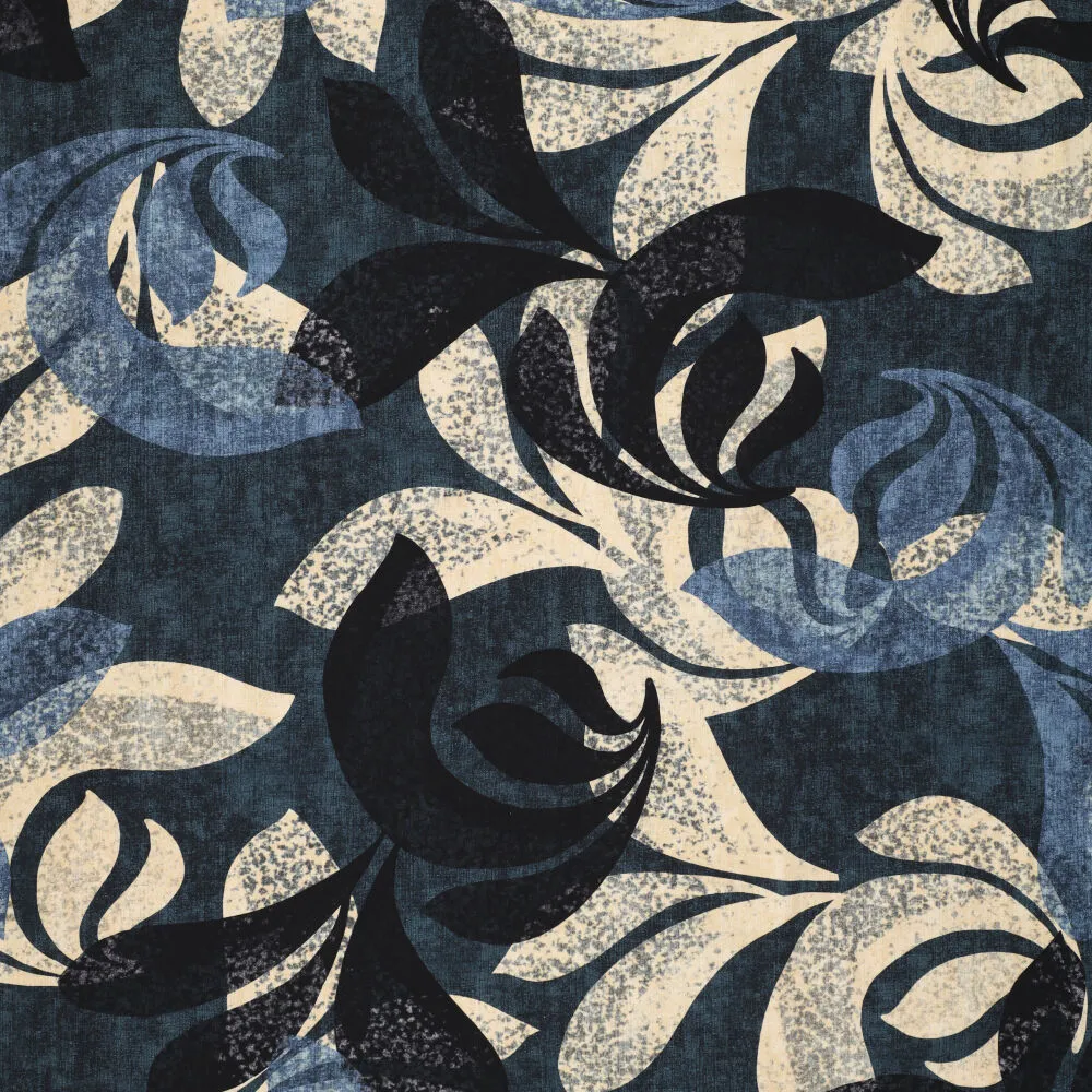 23010 Dotted Leaves XL Twill Stretch 