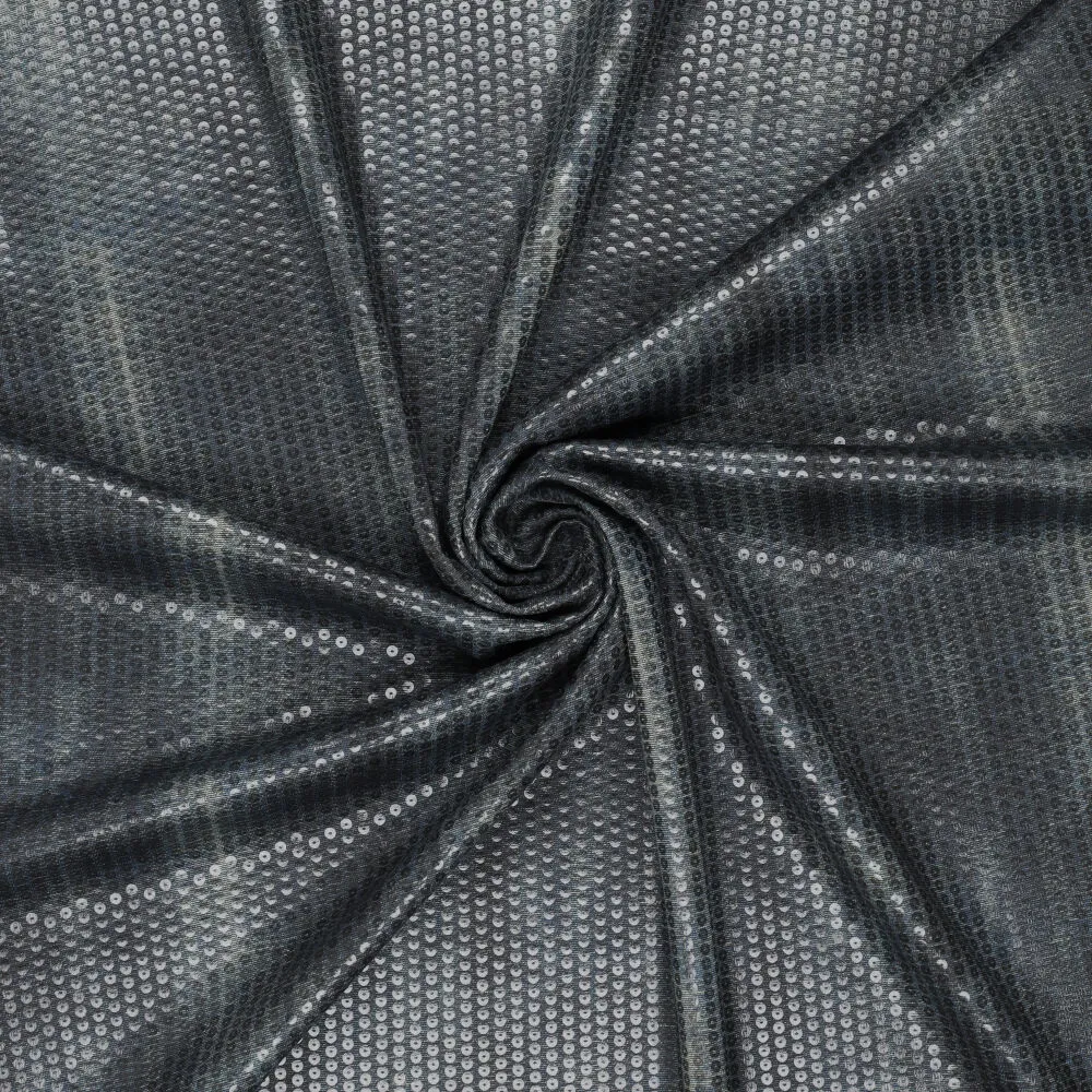 23099 Sequins Foil Denim Roma