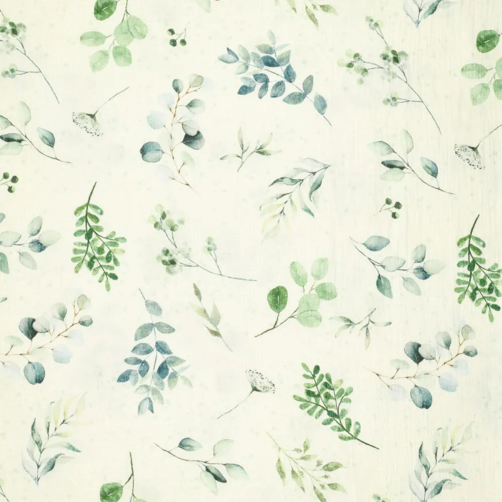 21609 Eucalyptus Leaves Mousseline 21609 Eucalyptus Leaves Mousseline