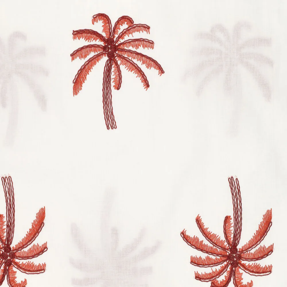 22687 Dubai Palm Cotton Voile Embroidery