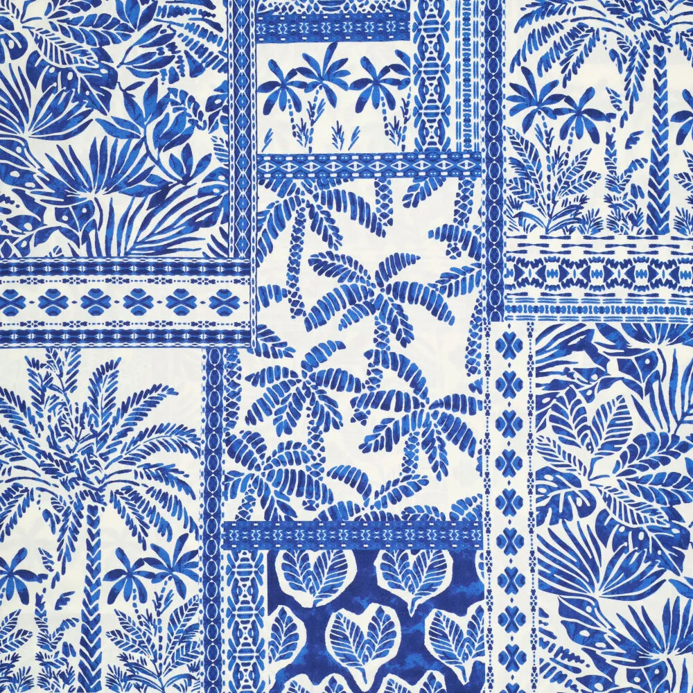 22573 Digi Tropical Tiles Poplin Stretch  22573 Digi Tropical Tiles Poplin Stretch