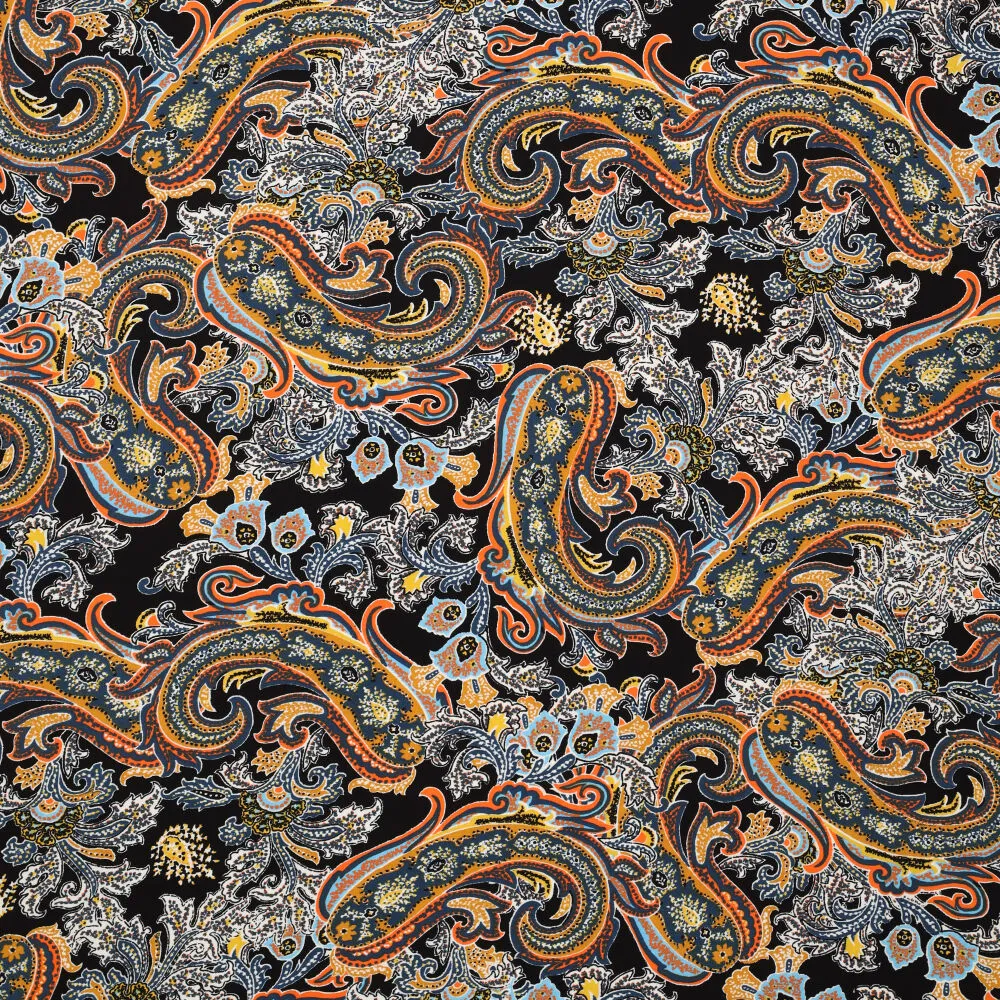 19780 Bohemian Paisley Poplin Stretch