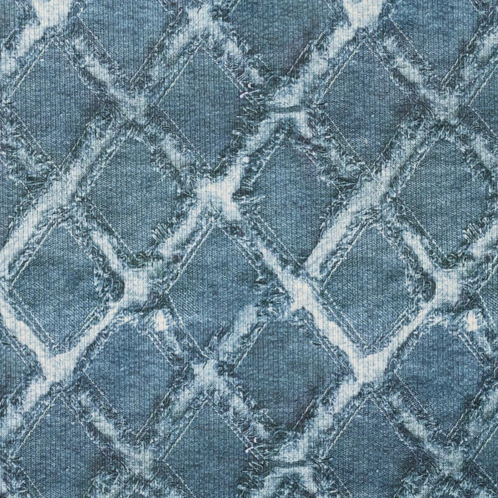 23093 Bubble Denim Print