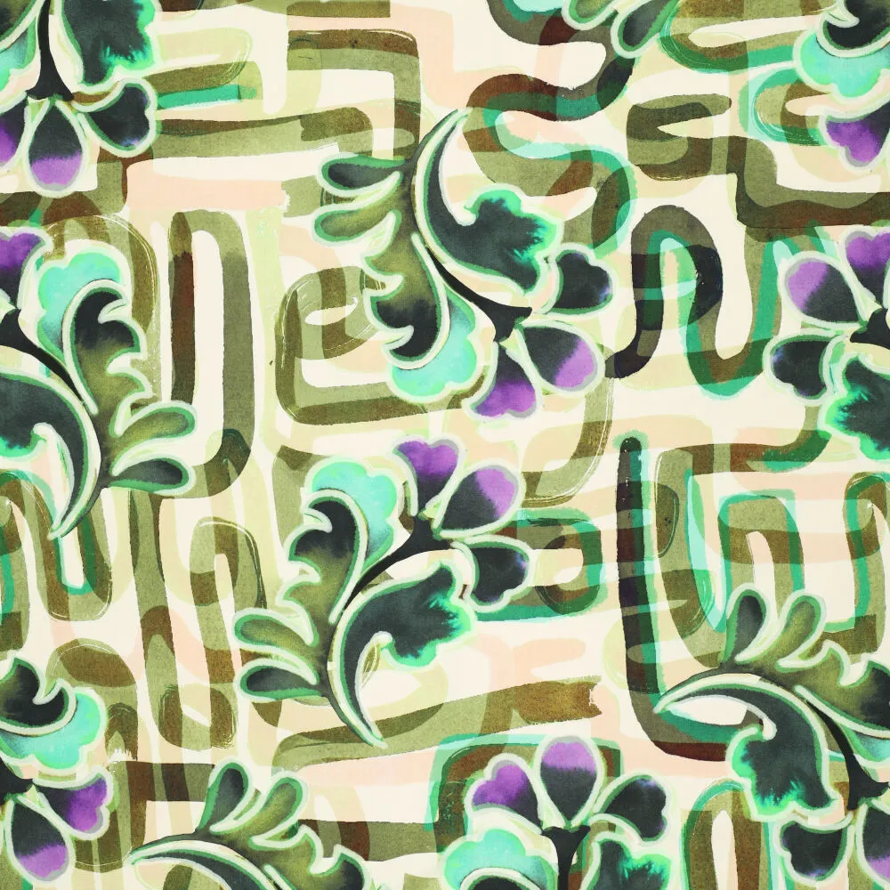 23011 Organic Lines Twill Stretch 