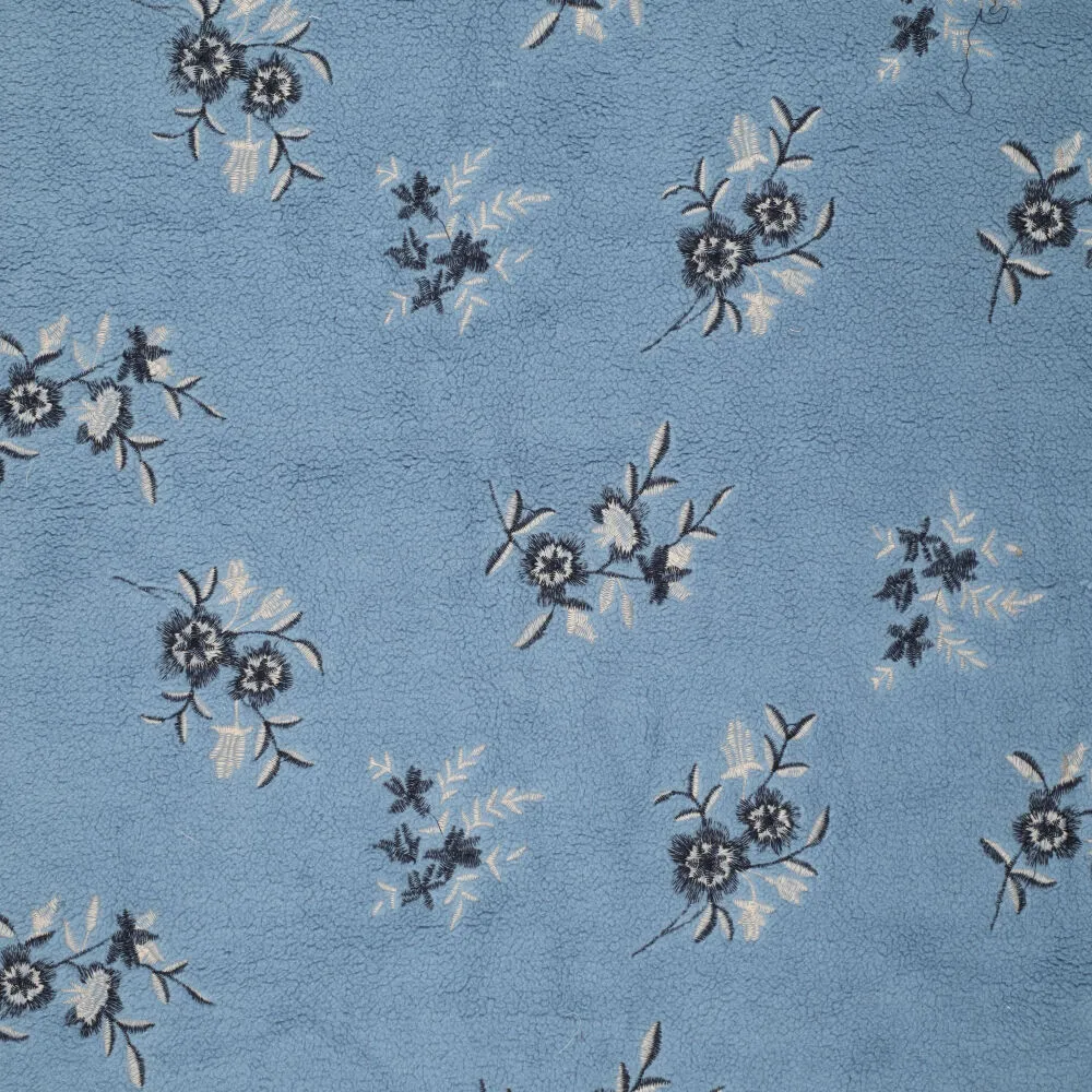 22263 Fine Sharpa Celeste Embroidery 22263 Fine Sharpa Celeste Embroidery