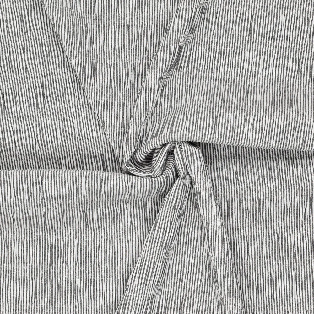 22668 Crinkle Celine Smog Stripe 