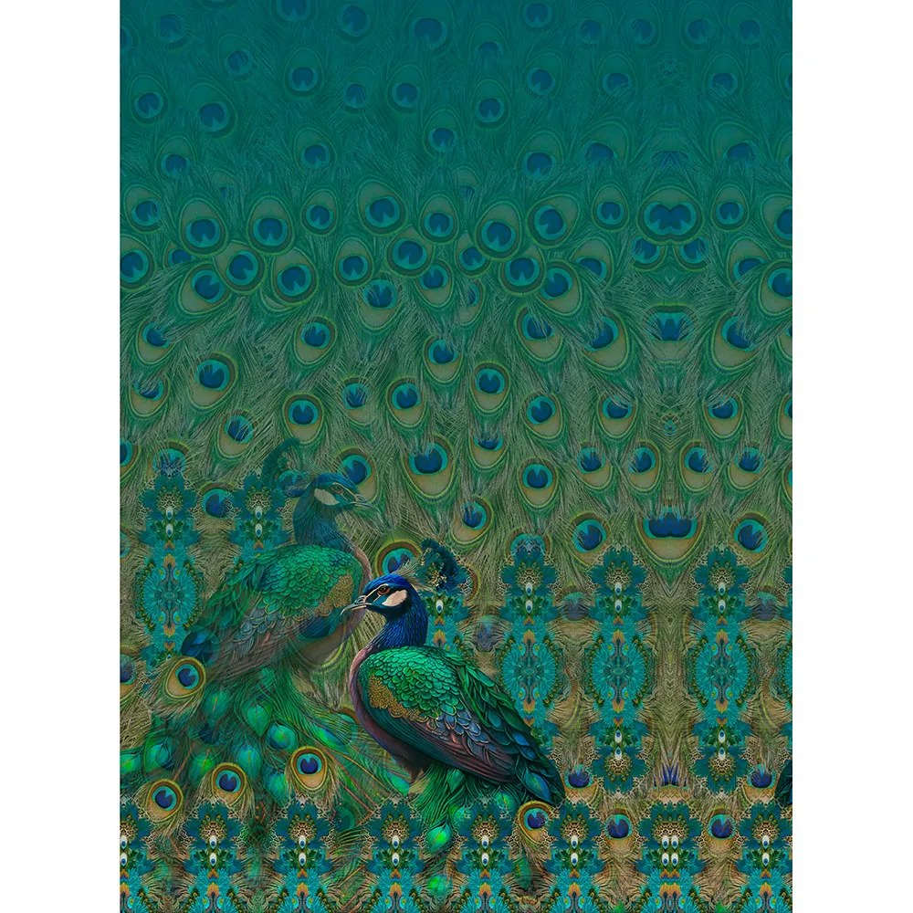 KN10013 Peacock Glam Dress Panel