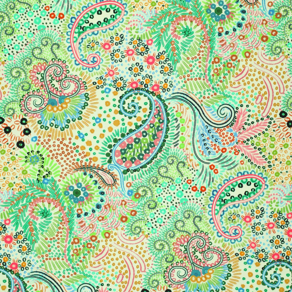 18824 Dihappy Paisley Cotton Spandex
