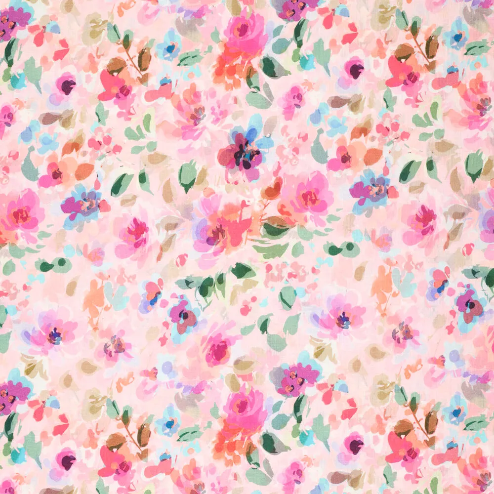 20817 Spring Flowers Ramie Linen