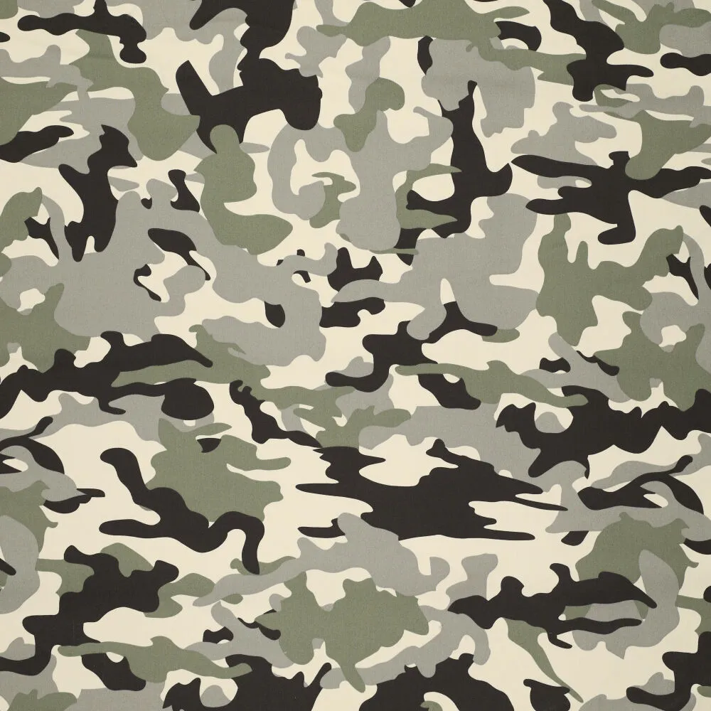 0864 Knitted Camouflage Denim 