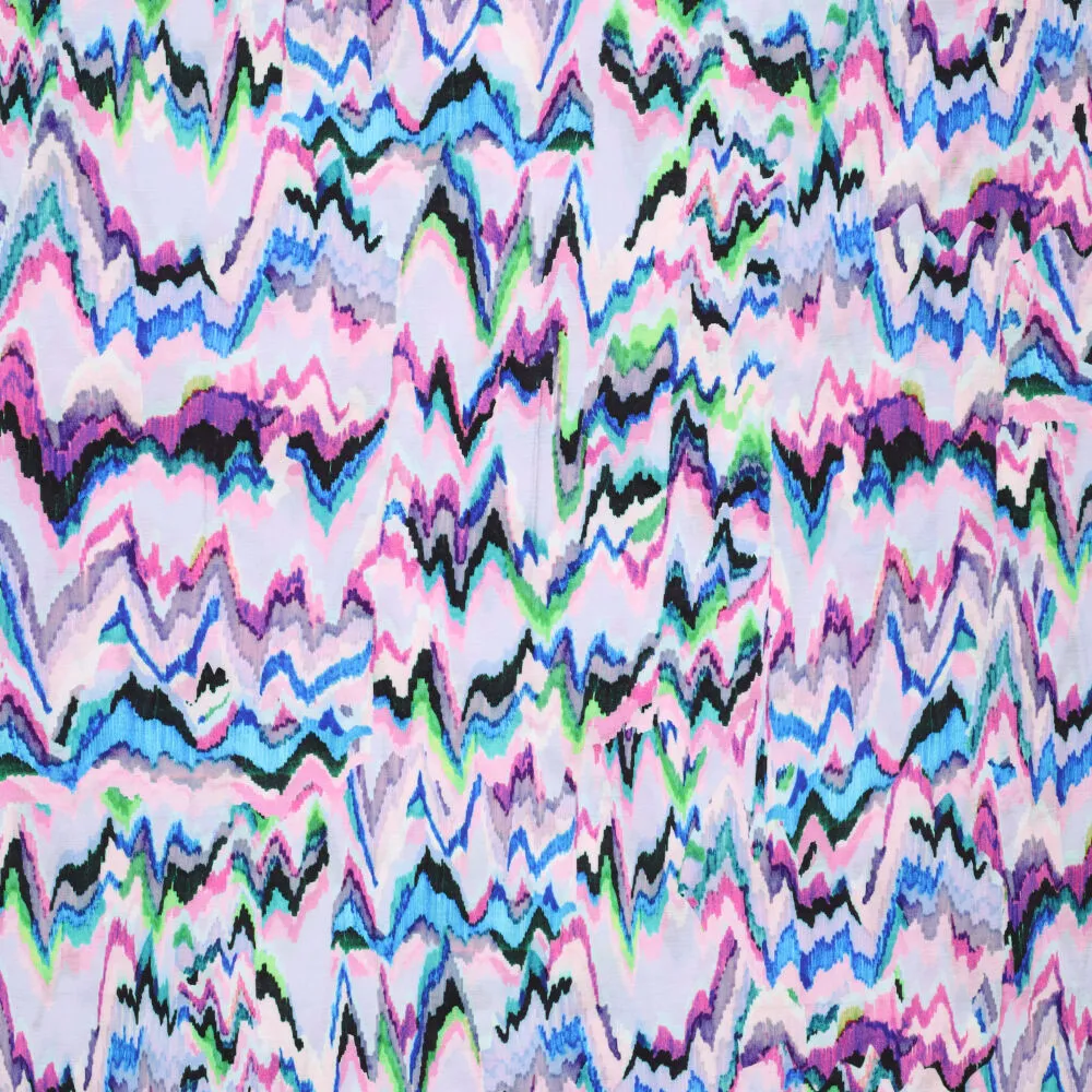 19828 Digi Hand Painted Chevron Rayon