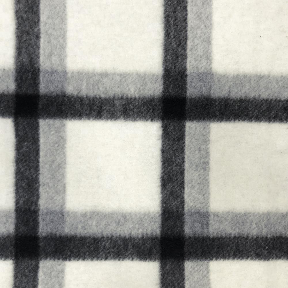 18444 Striped Checked Wool Blend