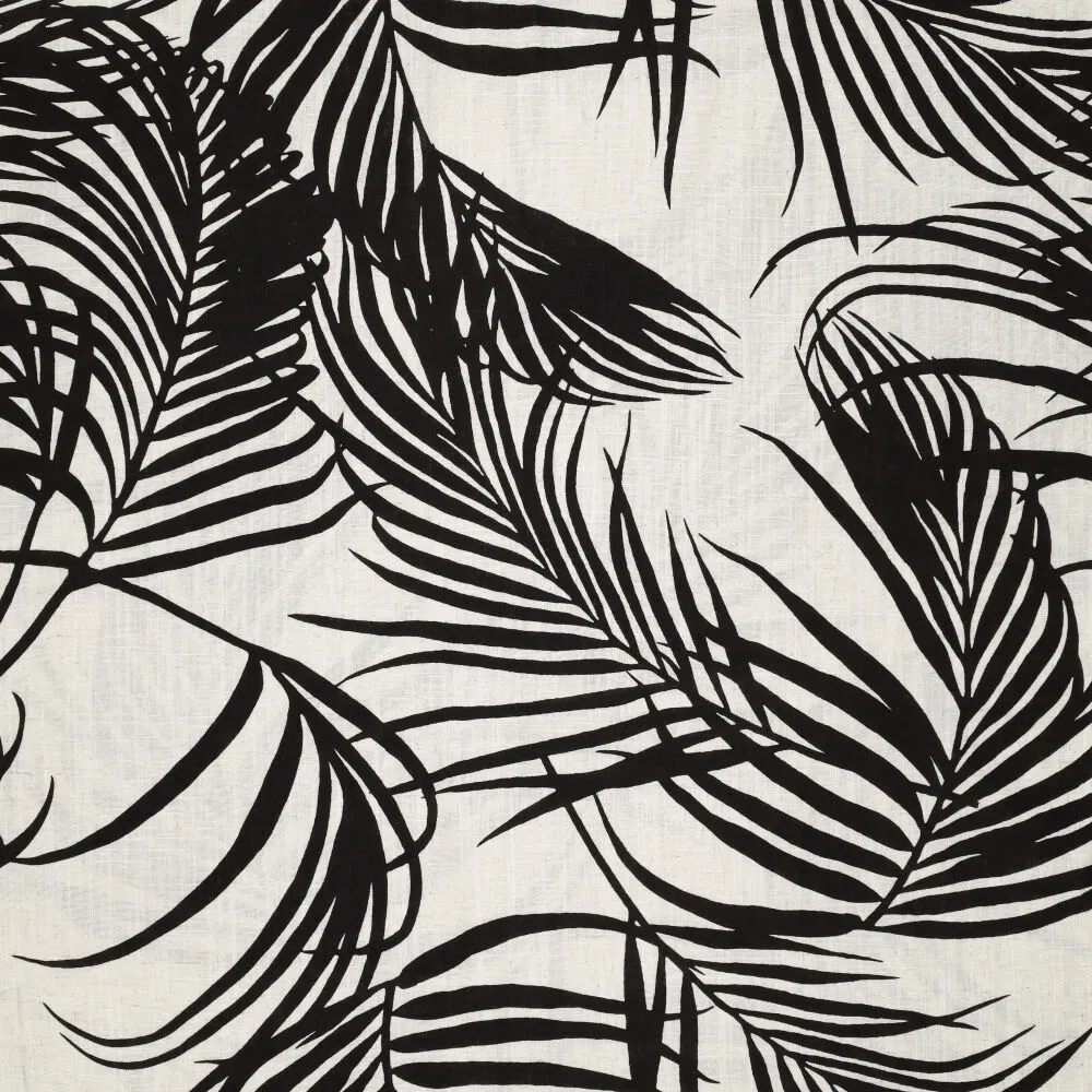 21555 Livia Black Natural Linen Slub 21555 Livia Black Natural Linen Slub