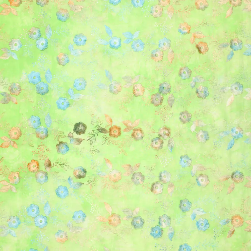 21734 Tie Dye Poppy Embroidery