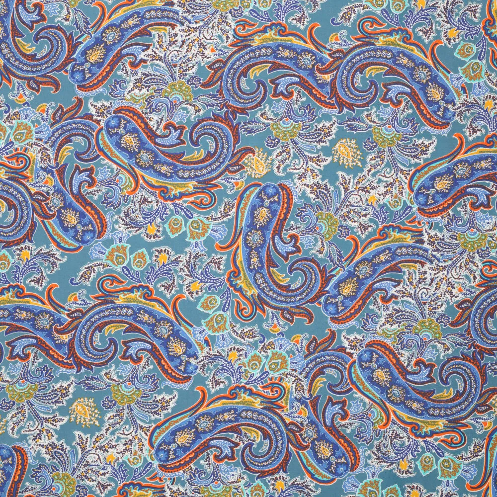 19780 Bohemian Paisley Poplin Stretch