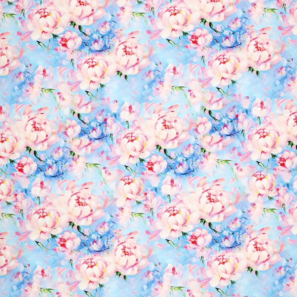 20990 Cotton Satin Peony Roses