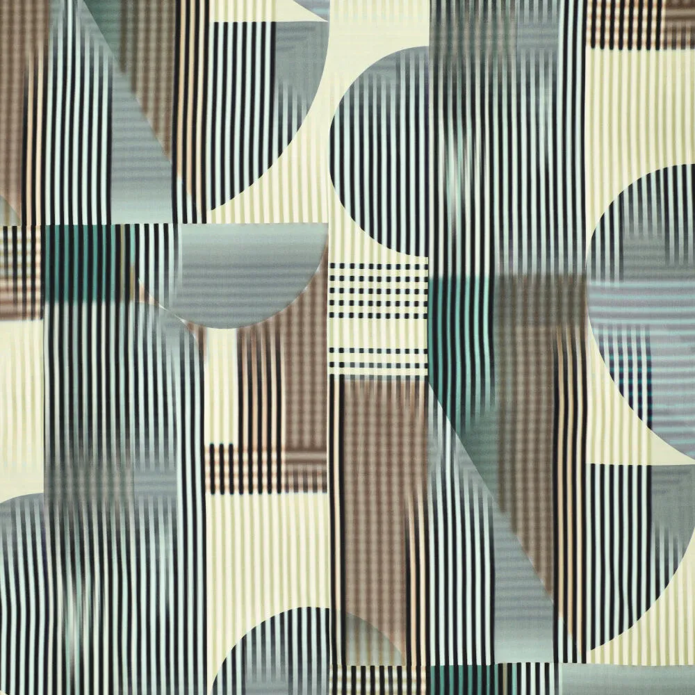 23525 Stripes and Figures Viscose Satin