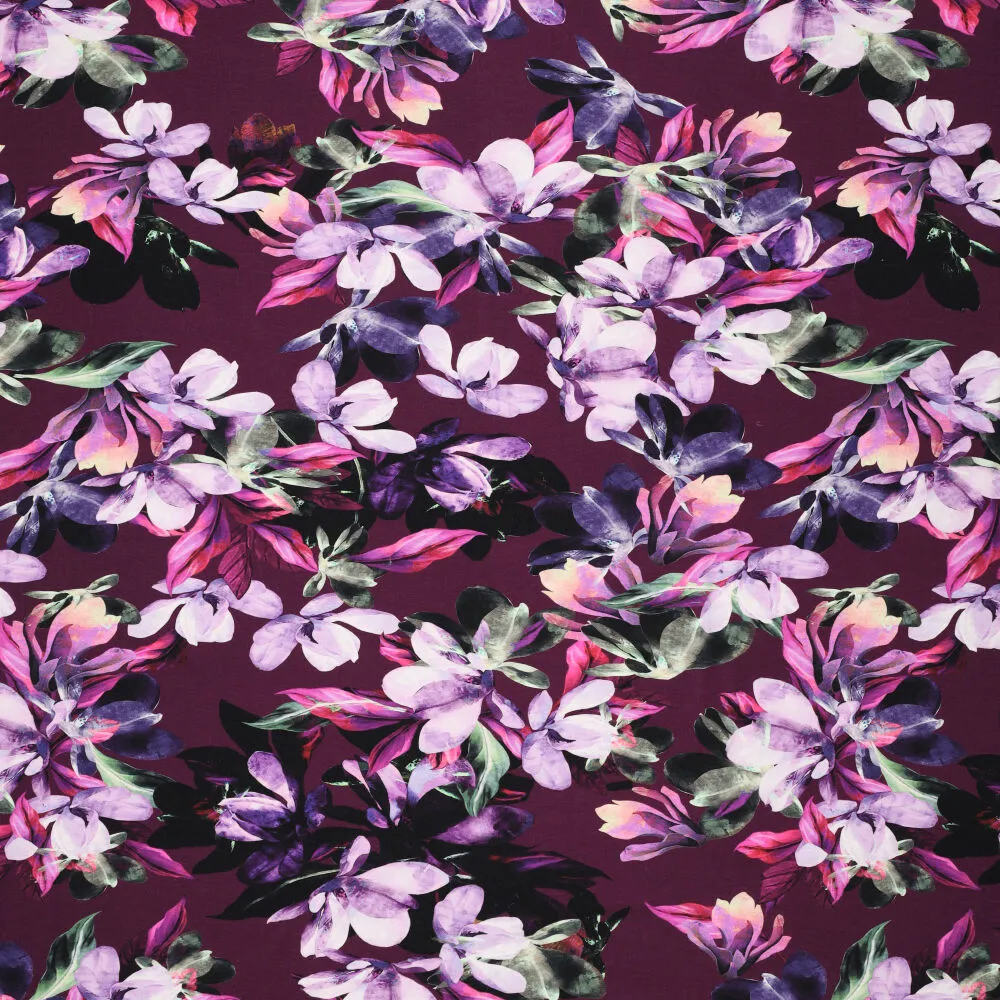 222026 Smooth Flowers Viscose Spandex