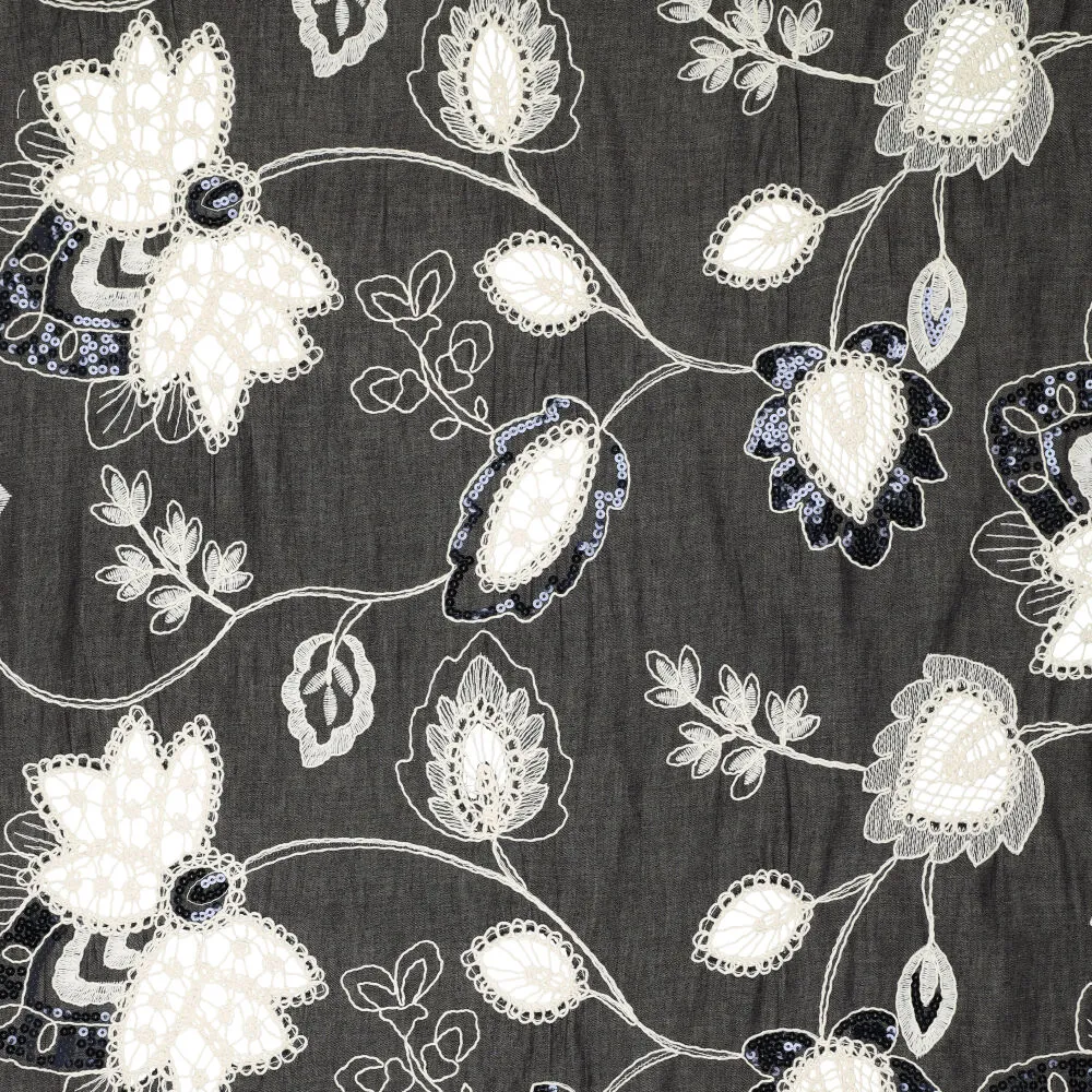 22657 Sequa Denim Embroidery Noerie 