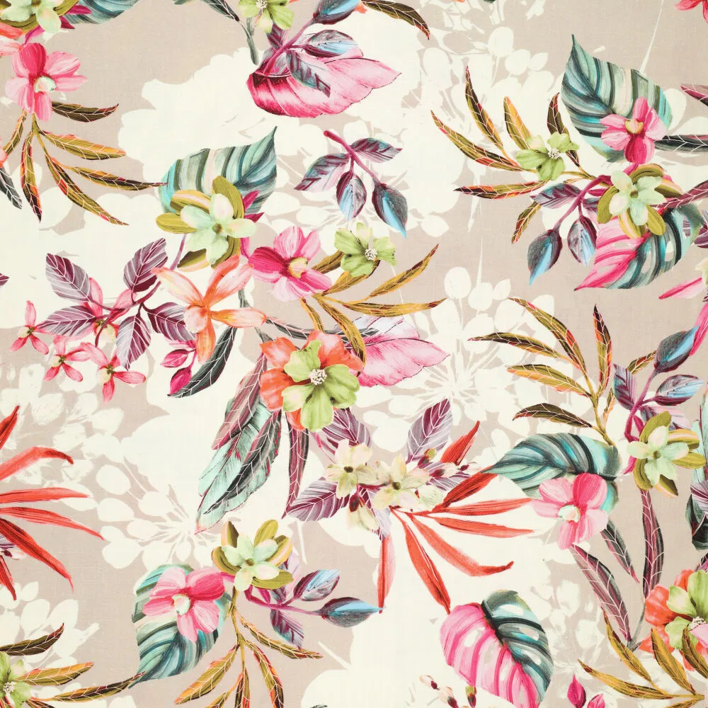 23516 Florali Linen Slub