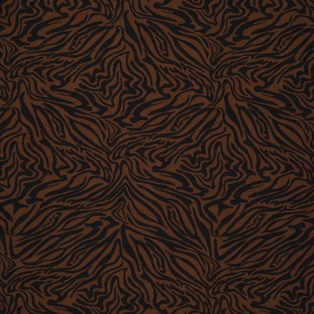 19060 Two Tone Zebra Scuba Crepe