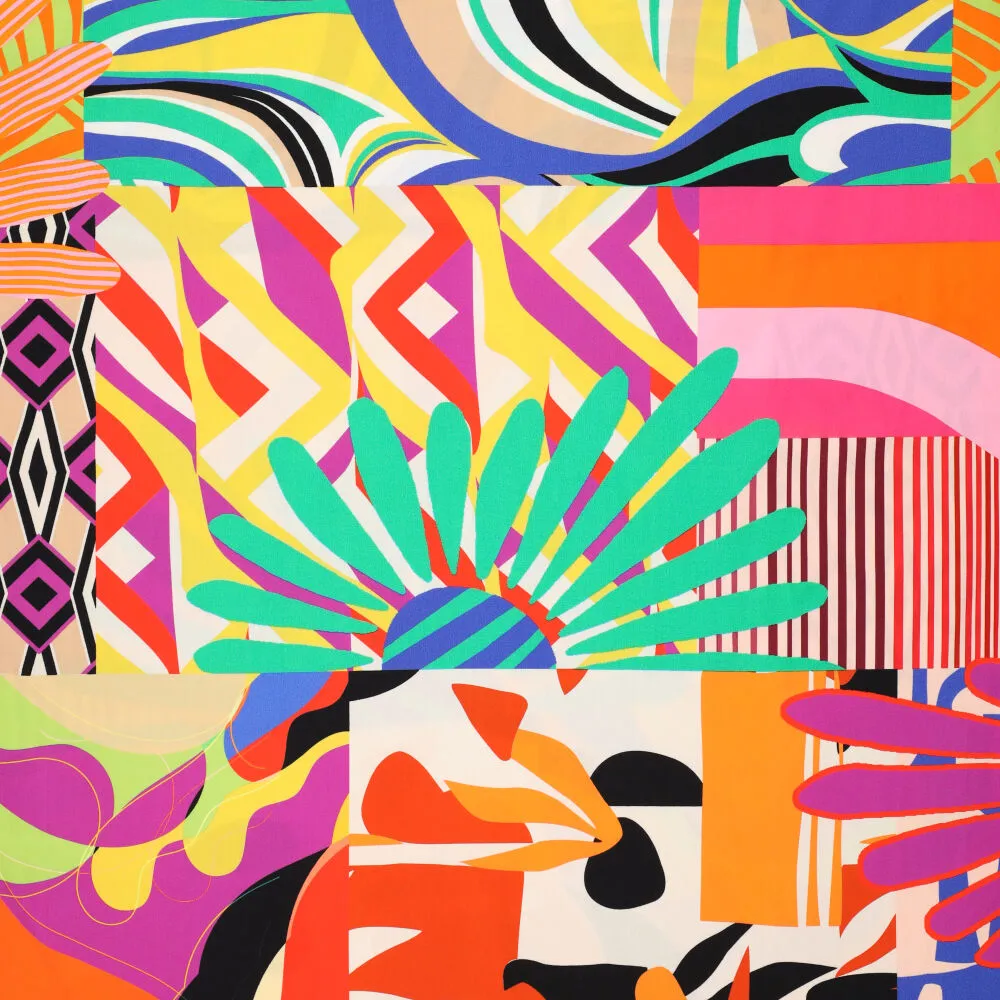 22574 Digi Big Patch Poplin Stretch  22574 Digi Big Patch Poplin Stretch