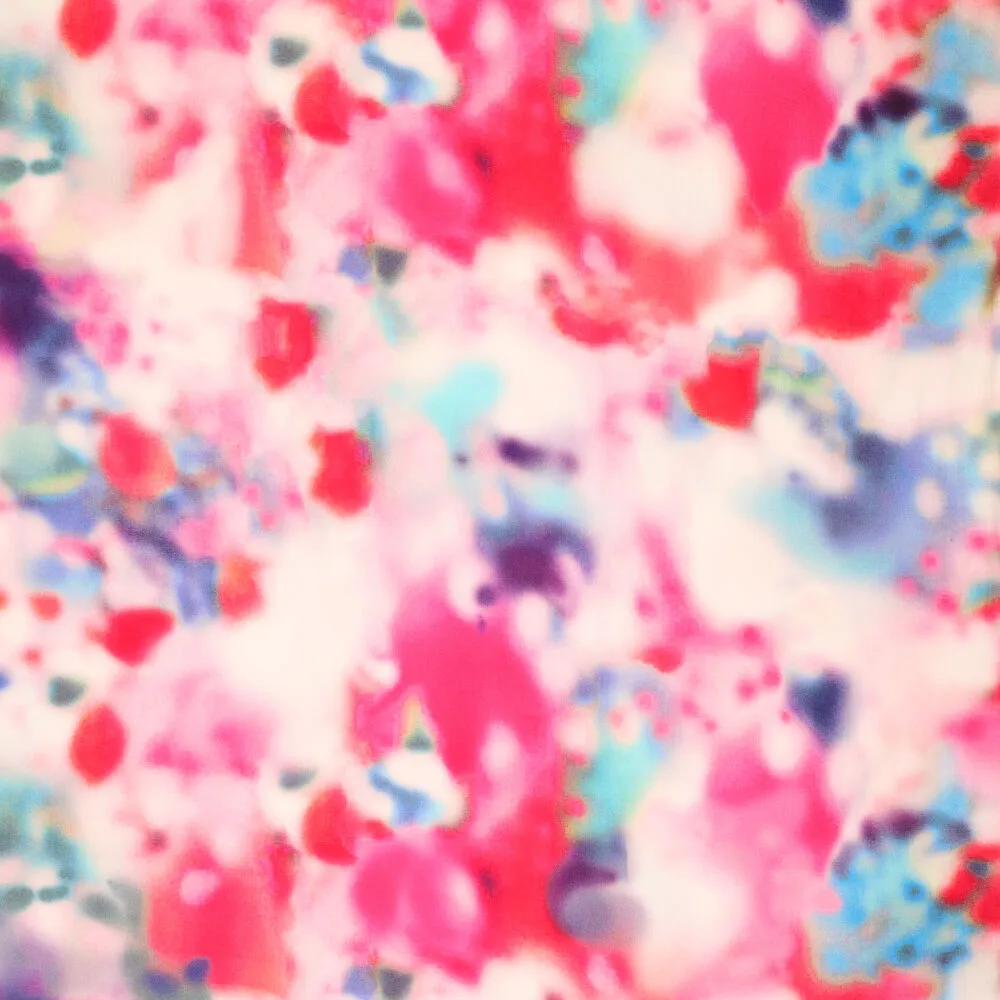 19801 Diairbrush Flowers Poplin Stretch
